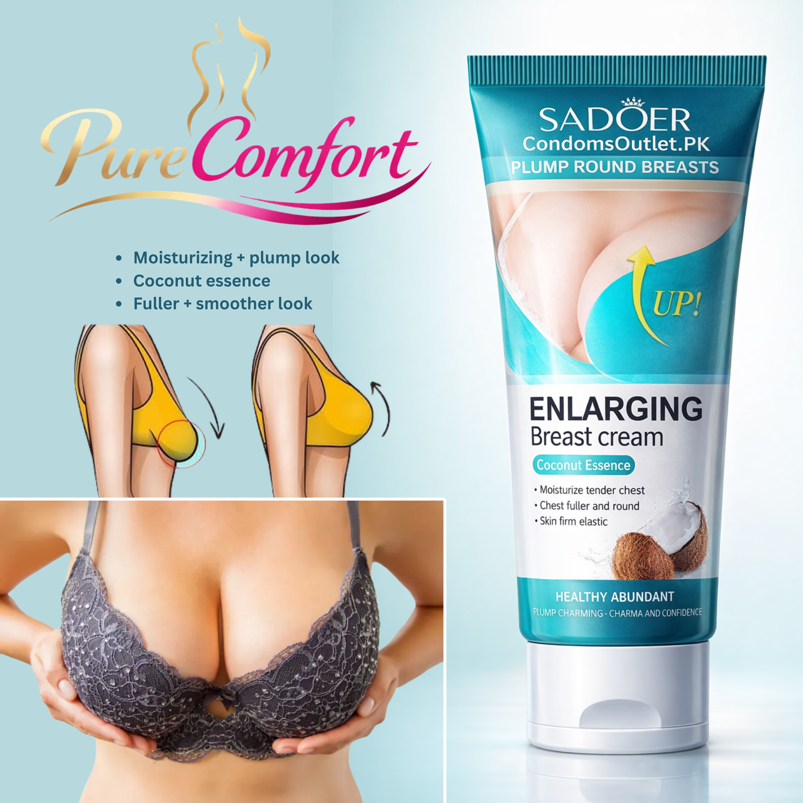 Breast Up Cream – Natural Firming & Enlargement Formula